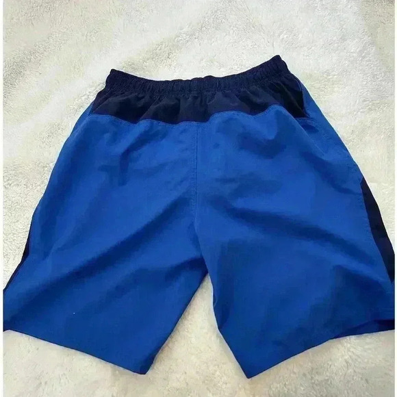 Nike Men’s Lined Swim‎ Trunks Board Shorts Navy Blue Pockets Sz M - Picture 3 of 6